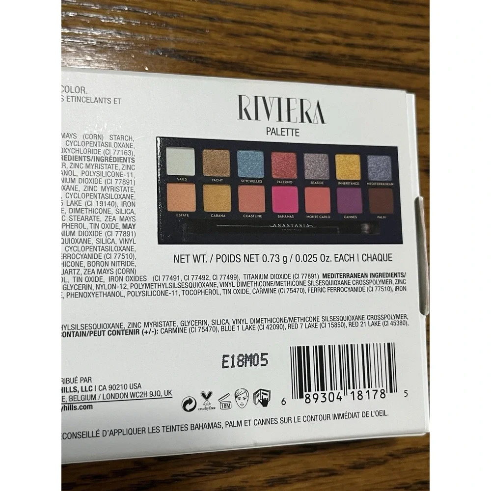 Anastasia Beverly Hills RIVIERA Eye Shadow Palette NEW IN BOX